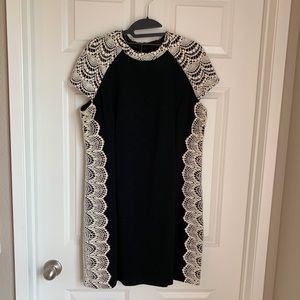 Kensie Crochet Detailed Minidress